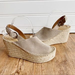 Marc Fisher Andela Slingback Wedge Sandals 9.5